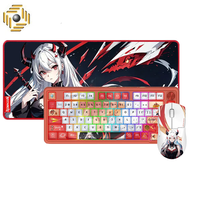 باندل کیبورد ماوس پد ماوس ردراگون مدل Redragon Edition Edition