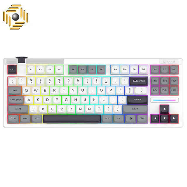کیبورد بی سیم/باسیم مکانیکال گیمینگ ردراگون K729 PRO WGB RGB