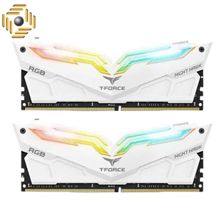 رم دسکتاپ DDR4 دو کاناله 3200 مگاهرتز CL16 تیم گروپ مدل T-FORCE NIGHT HAWK RGB ظرفیت 16 گیگابایت