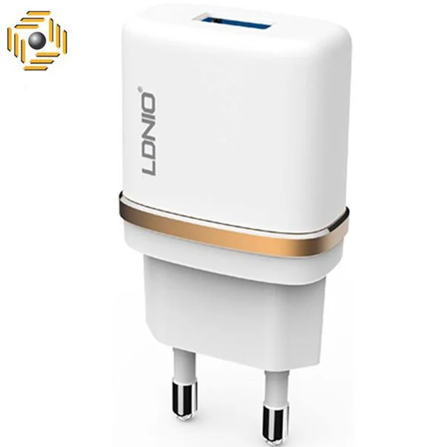 شارژر دیواری الدینیو مدل DL-AC50 همراه با کابل microUSB