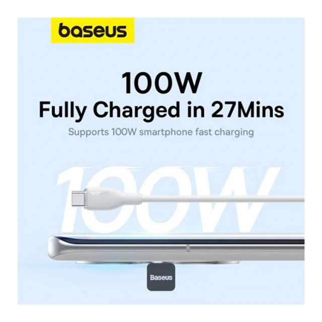 کابل تبدیل 1.2 متری USB به USB-C بیسوس مدل Nebula Perple P10355703511-B1