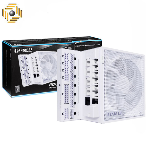 پاور 1200 وات لیان لی EDGE GOLD 1200 UK White Full Modular به همراه هاب