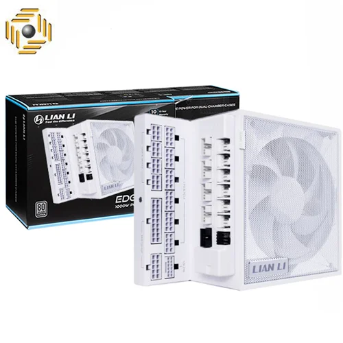 پاور 1200 وات لیان لی EDGE GOLD 1200 UK White Full Modular به همراه هاب
