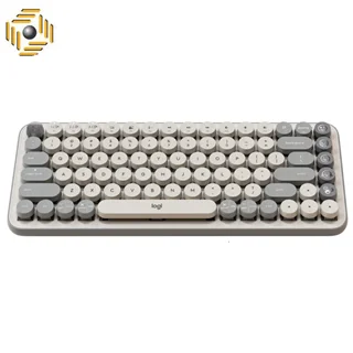 کیبورد بی سیم مکانیکال لاجیتک POP KEYS Brown Switch smoke ash