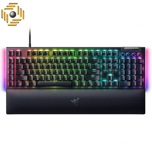 کیبورد گیمینگ مکانیکال ریزر BlackWidow V4 Yellow Switch