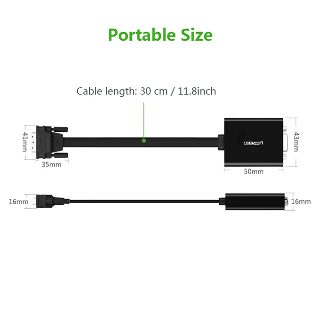 کابل تبدیل DVI به VGA