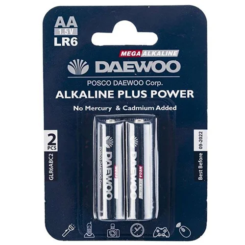 باتری قلمی دوو مدل Alkaline plus Power بسته 2 عددی