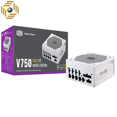 منبع تغذیه کامپیوتر کولر مستر مدل V750 GOLD V2 WHITE EDITION