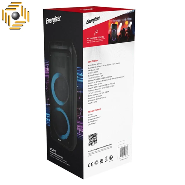 اسپیکر بلوتوث انرجایزر مدل BTS470