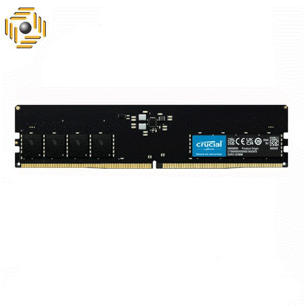 رم دسکتاپ DDR5 تک کاناله 4800 مگاهرتز CL40 کروشیال مدل UDIMM ظرفیت 16 گیگابایت