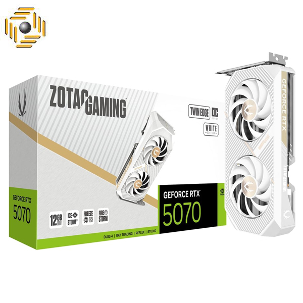 کارت گرافیک گیمینگ زوتک مدل GeForce RTX 5070 Twin Edge OC 12GB White Edition
