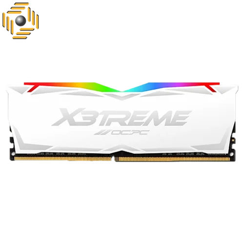رم او سی پی سی دسکتاپ DDR4 تک کاناله 3200 مگاهرتز CL16 مدل X3 RGB WHITE  ظرفیت 8 گیگابایت