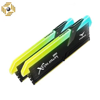 رم دسکتاپ DDR4 دو کاناله 3600 مگاهرتز CL18 تیم گروپ مدل XCALIBUR RGB ظرفیت 16 گیگابایت