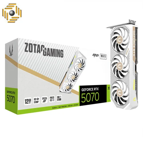 کارت گرافیک گیمینگ زوتک مدل GeForce RTX 5070 AMP 12GB White Edition