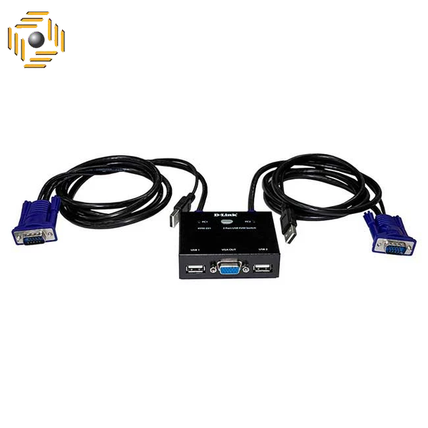 سوییچ 2 پورت USB KVM دی-لینک مدل KVM-222