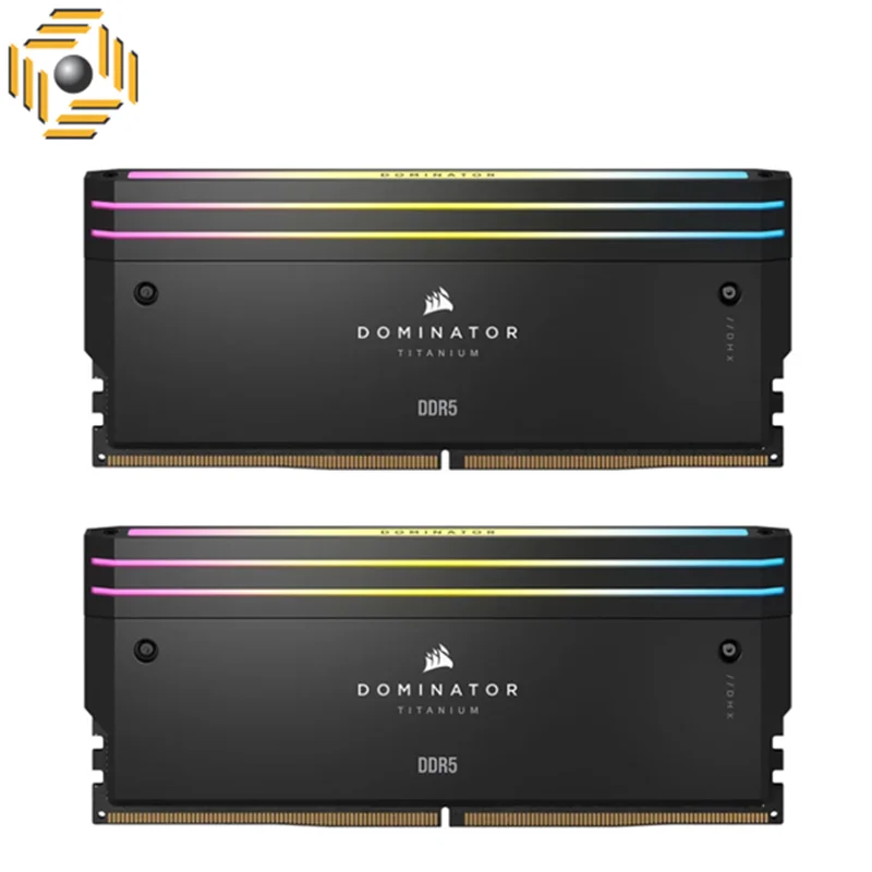 رم کورسیر Dominator Titanium RGB 32GB 16GBx2 6600MHz CL32 DDR5
