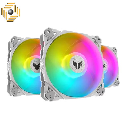 فن کیس ایسوس TUF Gaming TF120 ARGB White بسته 3 عددی