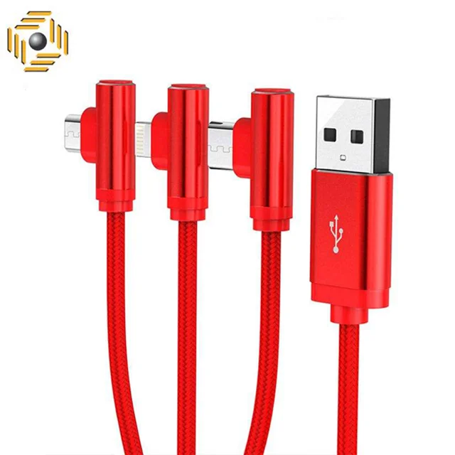 کابل تبدیل USB به لایتنینگ/microUSB/USB-C اوریکو مدل H3S-12 طول 1.2 متر