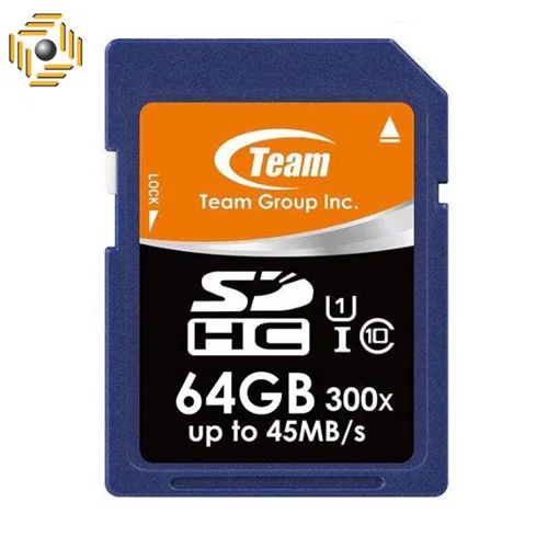 کارت حافظه SDXC تیم گروپ کلاس 10 استاندارد UHS-I U3 سرعت 45MBps ظرفیت 64 گیگابایت