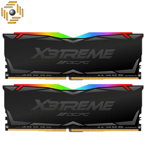 رم او سی پی سی دسکتاپ DDR4 دو کاناله 3600 مگاهرتز CL18 مدل X3 RGB BLACK ظرفیت 32 گیگابایت