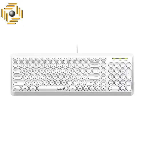 کیبورد باسیم جنیوس SlimStar Q200 با حروف فارسی