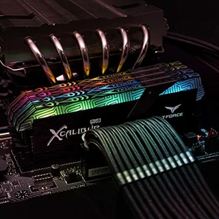 رم دسکتاپ DDR4 دو کاناله 4000 مگاهرتز CL18 تیم گروپ مدل  XCALIBUR RGB Special Editionظرفیت 16 گیگابایت