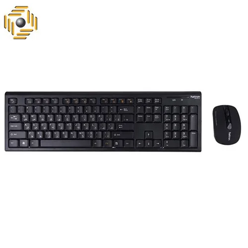 کیبورد و ماوس بی سیم هترون مدل HKCW130 با حروف فارسی