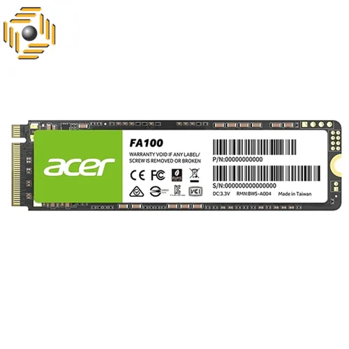 اس اس دی اینترنال PCIe Gen3 x4 ایسر مدل FA100 ظرفیت 512 گیگابایت
