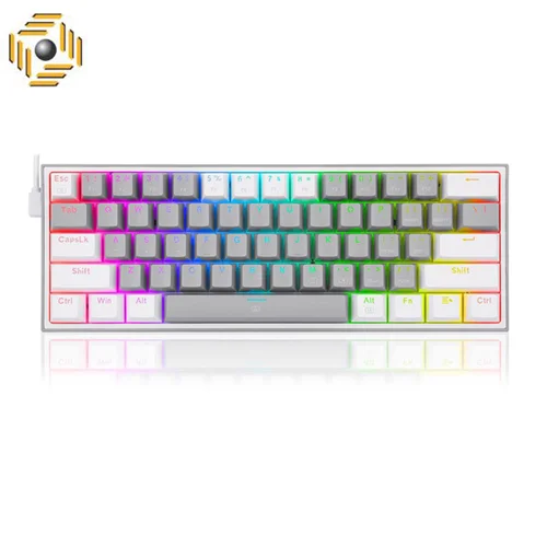 کیبورد مکانیکال گیمینگ ردراگون K617 FIZZ RGB Grey/White
