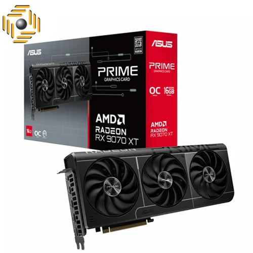 کارت گرافیک ایسوس مدل ASUS Prime RX 9070 XT OC 16GB