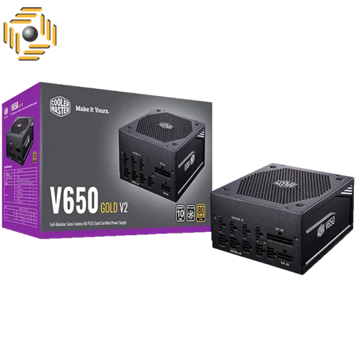 منبع تغذیه کامپیوتر کولر مستر مدل V650 GOLD V2