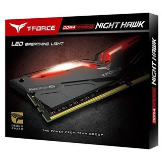 رم دسکتاپ DDR4 دو کاناله 3200 مگاهرتز CL16 تیم گروپ مدل T-Force Night Hawk ظرفیت 32 گیگابایت