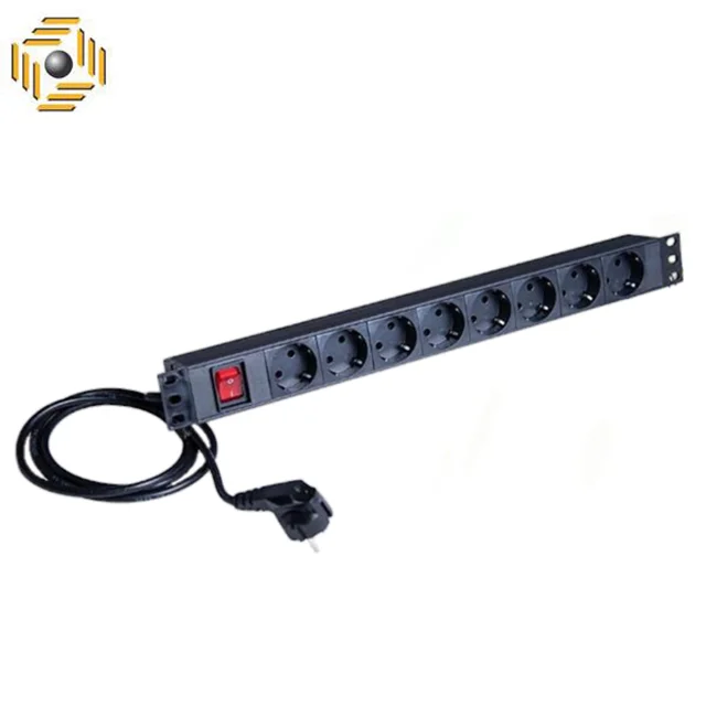 پاور ماژول 8 پورت بدنه آلومینیوم رک مونت+
