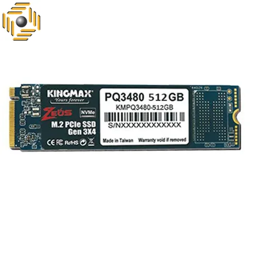 هارد SSD کینگ مکس مدل M.2 2280 PCIe NVMe Gen 3x4 ظرفیت 512 گیگابایت