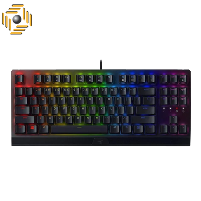 کیبورد گیمینگ ریزر مدل BlackWidow V3 TKL Yellow Switch