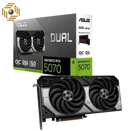 کارت گرافیک ایسوس مدل Dual GeForce RTX 5070 OC Edition 12GB GDDR7