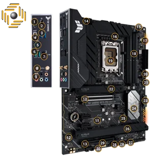 مادربرد ایسوس TUF GAMING H670-PRO WIFI D4