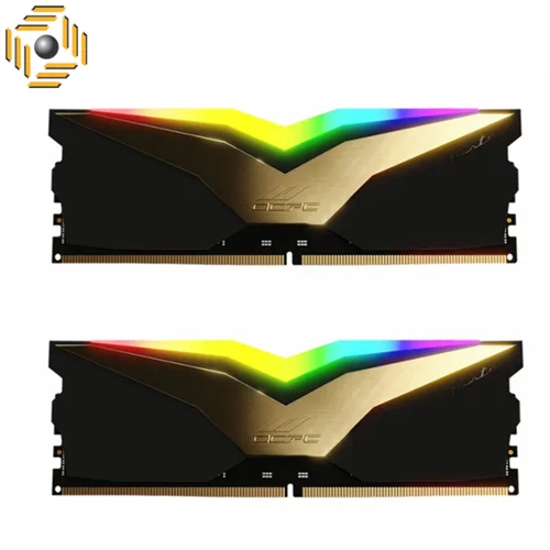 رم او سی پی سی دسکتاپ DDR5 دو کاناله 6000 مگاهرتز CL32 مدل PISTA RGB BLACK LABELظرفیت 32 گیگابایت
