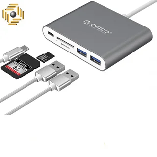 مبدل USB-C به USB و کارت خوان اوریکو مدل RCC2A
