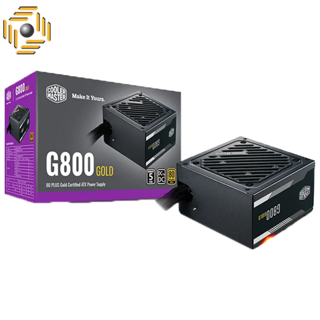 منبع تغذیه کامپیوتر کولر مستر مدل G800 Gold