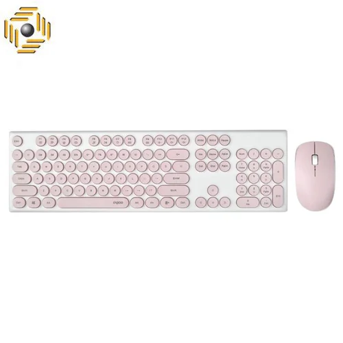 کیبورد و موس بی سیم رپو X260 PINK