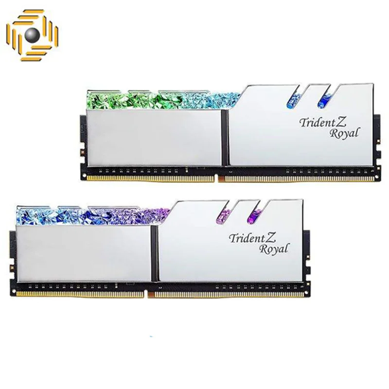 رم دسکتاپ DDR4 دو کاناله 3600 مگاهرتز CL16 جی اسکیل مدل Trident Z Royal ظرفیت 16 گیگابایت