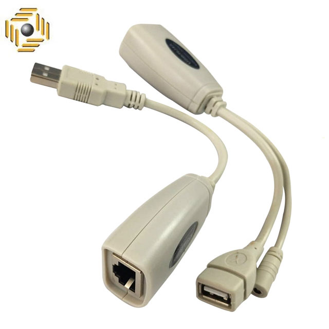 مبدل اکستندر اکتیو USB با کابل شبکه تا 60 متر