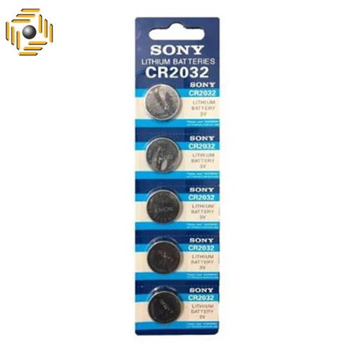 باتری سکه ای سونی مدل CR2032 بسته 5 عددی