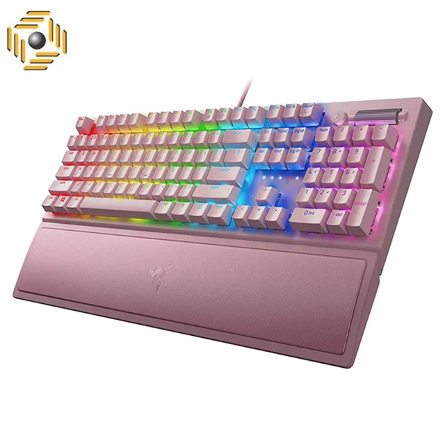 کیبورد گیمینگ ریزر  BlackWidow V3 Yellow Switch Quartz Edition