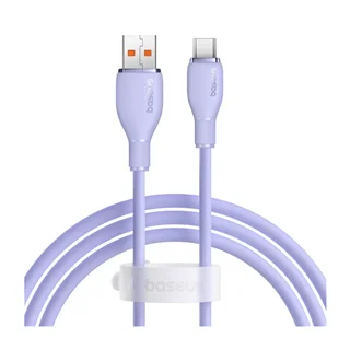 کابل تبدیل 1.2 متری USB به USB-C بیسوس مدل Nebula Perple P10355703511-B1