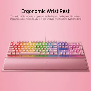 کیبورد گیمینگ ریزر  BlackWidow V3 Yellow Switch Quartz Edition