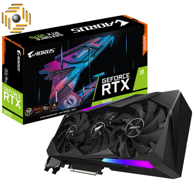کارت گرافیک گیگابایت AORUS GeForce RTX 3070 MASTER 8G OC