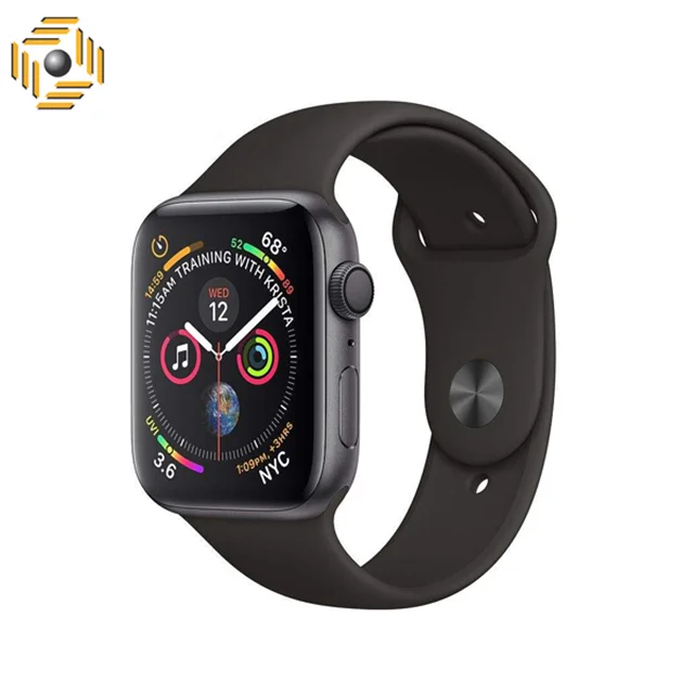 ساعت هوشمند اپل واچ 4 مدل 44mm Space Gray Aluminum Case with Black Sport Band