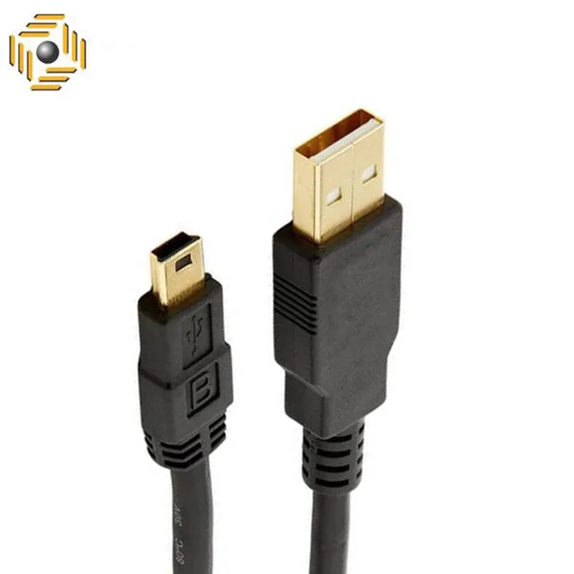 کابل اسکنر MINI USB به USB ( ذوزنقه ) 1.5 متری (اسکنر، دوربین، 5پین)